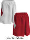 Womens 8" Inseam "Rebounder" Reversible Basketball Shorts