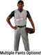 Adult/Youth "Sleeveless Yankee Pinstripe" Button Front Baseball Uniform Set