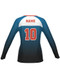 Quick Ship "Charged" Custom Sublimated Volleyball Jersey Quick Ship - Long Sleeve Volleyball Jerseys All Sports Uniforms