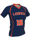 Dawg - Ladies/Girls "No Mercy" Custom Sublimated Short Sleeve Lacrosse Game Jersey Ladies Non-Reversible Jerseys All Sports Uniforms