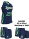 Dawg - Ladies/Girls "Pack Leader" Custom Sublimated Racerback Lacrosse Uniform Racerback All Sports Uniforms