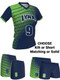 Dawg - Ladies/Girls "Front Line" Custom Sublimated Short Sleeve Lacrosse Uniform