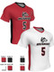 Dawg - Mens/Youth "Blackout" Custom Sublimated Short Sleeve Reversible Lacrosse Uniform Reversible Short Sleeve All Sports Uniforms