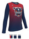 Dawg - Ladies "Dawg 4" Custom Sublimated Lacrosse Warm Up Shirt Warm Up Shirts All Sports Uniforms