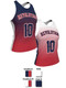 Dawg - Ladies/Girls "Sideline Gradient" Custom Sublimated Reversible Lacrosse Uniform Set Ladies Practice Uniforms All Sports Uniforms