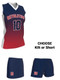 Dawg - Ladies/Girls "Sideline Gradient" Custom Sublimated Sleeveless Lacrosse Uniform Sleeveless All Sports Uniforms