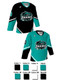 Dawg - Adult/Youth "Play Maker" Custom Sublimated Reversible V-Neck Yoked Hockey Jersey
