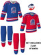 Dawg - Adult/Youth "New York Dawg" Custom Sublimated Reversible V-Neck Yoked Hockey Jersey + Socks