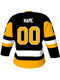 Dawg - Adult/Youth "Pittsburgh Dawg" Custom Sublimated Laced Yoked Hockey Jersey + Socks