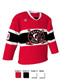 Dawg - Adult/Youth "Center Ice" Custom Sublimated V-Neck Non-Yoked Hockey Jersey
