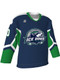 Dawg - Adult/Youth "Power Play" Custom Sublimated V-Neck Non-Yoked Hockey Jersey