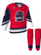 Dawg - Adult/Youth "Slash" Custom Sublimated V-Neck Non-Yoked Hockey Jersey + Socks