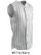 "Sleeveless Yankee Pinstripe" Button Front Baseball Jersey