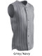 "Sleeveless Yankee Pinstripe" Button Front Baseball Jersey
