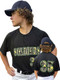 "Brave" Two-Button Decorated Baseball Jersey