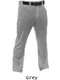 12 oz Relaxed Fit "Lightning" Open Bottom Baseball Pants with Adjustable Inseam