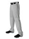 12 oz Alleson Relaxed Fit "Triple Play" Open Bottom Baseball Pants with Piping