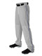 12 oz Alleson Relaxed Fit "Triple Play" Open Bottom Baseball Pants with Piping