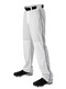 12 oz Alleson Relaxed Fit "Triple Play" Open Bottom Baseball Pants with Piping