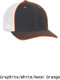 Tri-Color Trucker Mesh Moisture Control Baseball Cap