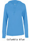 Womens "Bravo" Performance Wicking Hoodie Tee