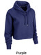 Womens "Victory" 8.1oz 60/40 Crop Fleece Hoodie