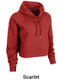 Womens "Victory" 8.1oz 60/40 Crop Fleece Hoodie