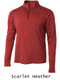 "Lightweight Heathered Escape" 1/4 Zip Pullover