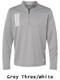 Adidas 3 Stripes 1/4 Zip Warm Up Pullover