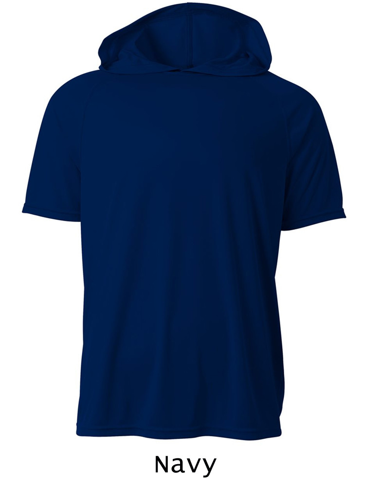 Adult "Short Sleeve Terrorize" Basketball Shooting Shirt with Hood All Sports Uniforms