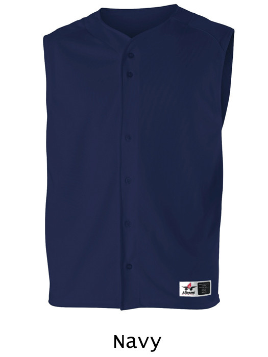 Adult "Lightweight Cycle" Button Front Baseball Vest All Sports Uniforms