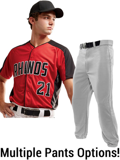 Adult/Youth Classic Sleeveless Innovator Button Front Baseball Uniform  Set - All Sports Uniforms