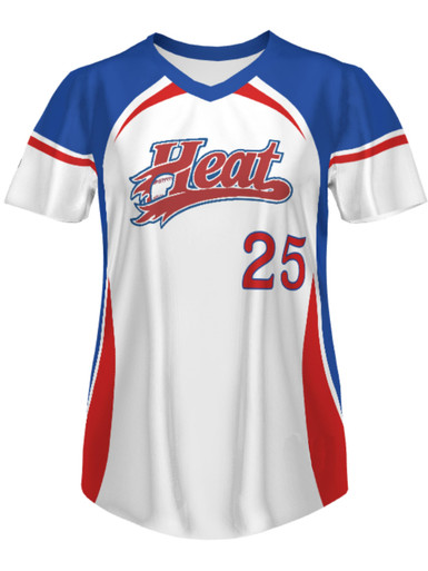 Control Series Premium - Womens/Girls Pinstripes Custom Sublimated Button  Front Softball Jersey - All Sports Uniforms