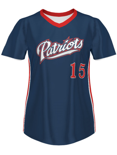 Control Series Premium - Womens/Girls Ombre Custom Sublimated Button  Front Softball Jersey