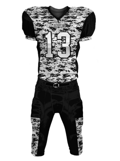 Tiger Camo Black Custom Football Jerseys for Youth & Adults | YoungSpeeds Jersey