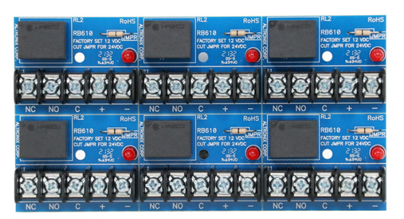 12/24VDC 10A RELAY 6PK