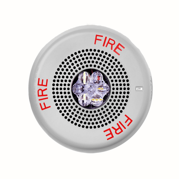 Eluxa Low Frequency Sounder Strobe, Ceiling, White