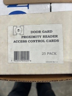 DOOR GUARD PROX CARDS