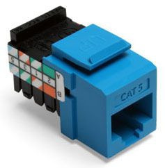 SNAP-IN JACK CAT5 BLUD