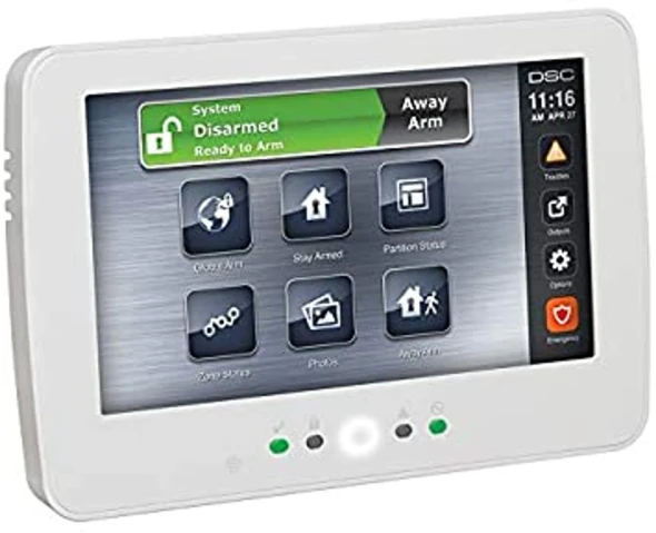NEO 7" hardwired touch screen keypad.