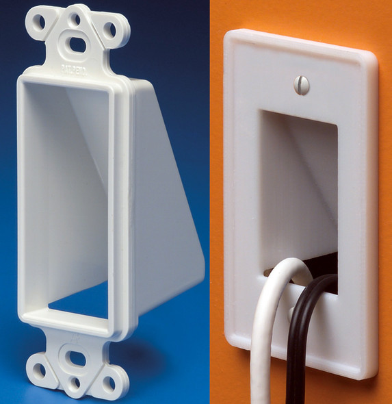 Scoop 1-Gang Cable Entrance Plate