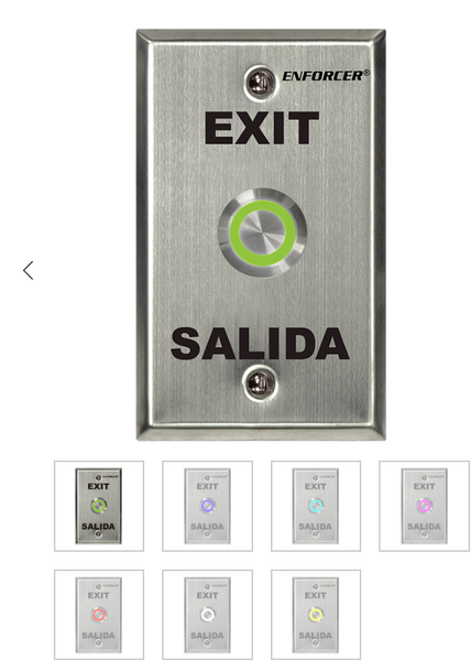 Multicolor Illuminated  RTE Plate – Single-gang