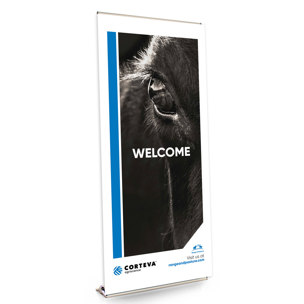 Range & Pasture WELCOME 36-inch Wide Bannerstand
