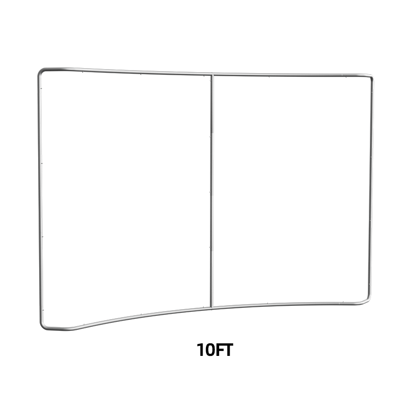 Curved Tradeshow Booth Backdrop (8 ft, 10 ft, 20 ft)