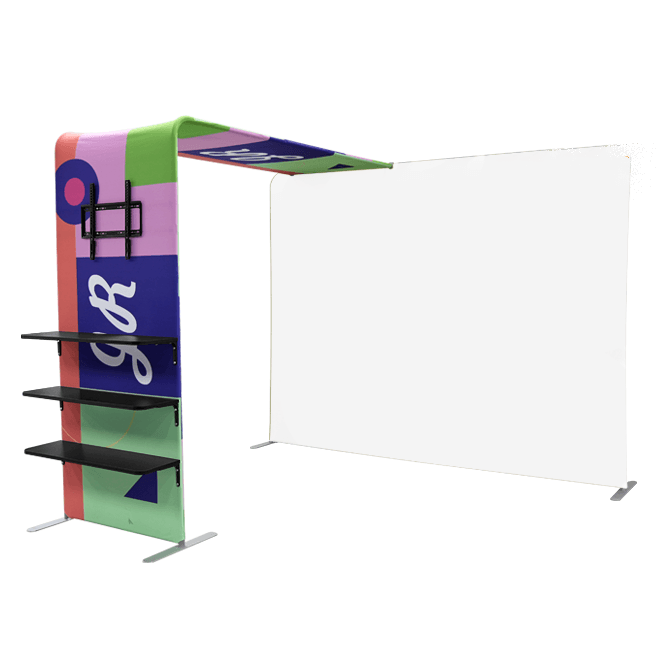 L-Shaped Display Shelf & TV Rack Add-On