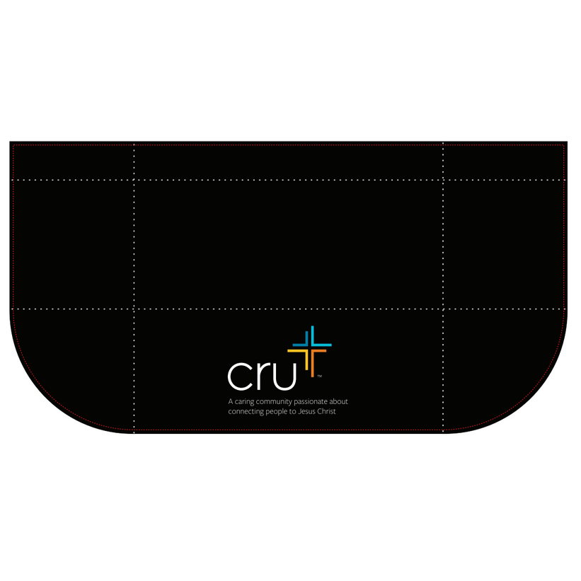CRU Ministry Open-Back Tablecloth for 6 Foot Table