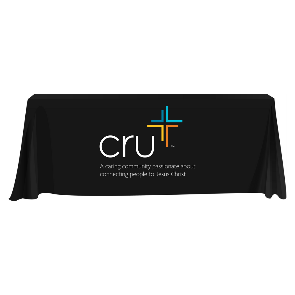 CRU Ministry Open-Back Tablecloth for 6 Foot Table