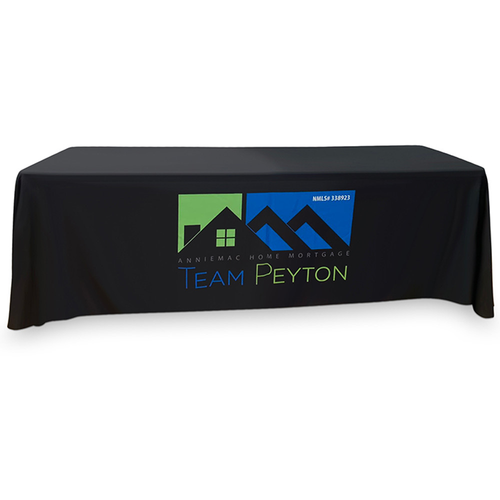 4-Sided Closed-Back Custom Tablecloth