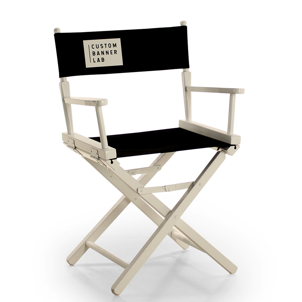 18" Height, White Chair