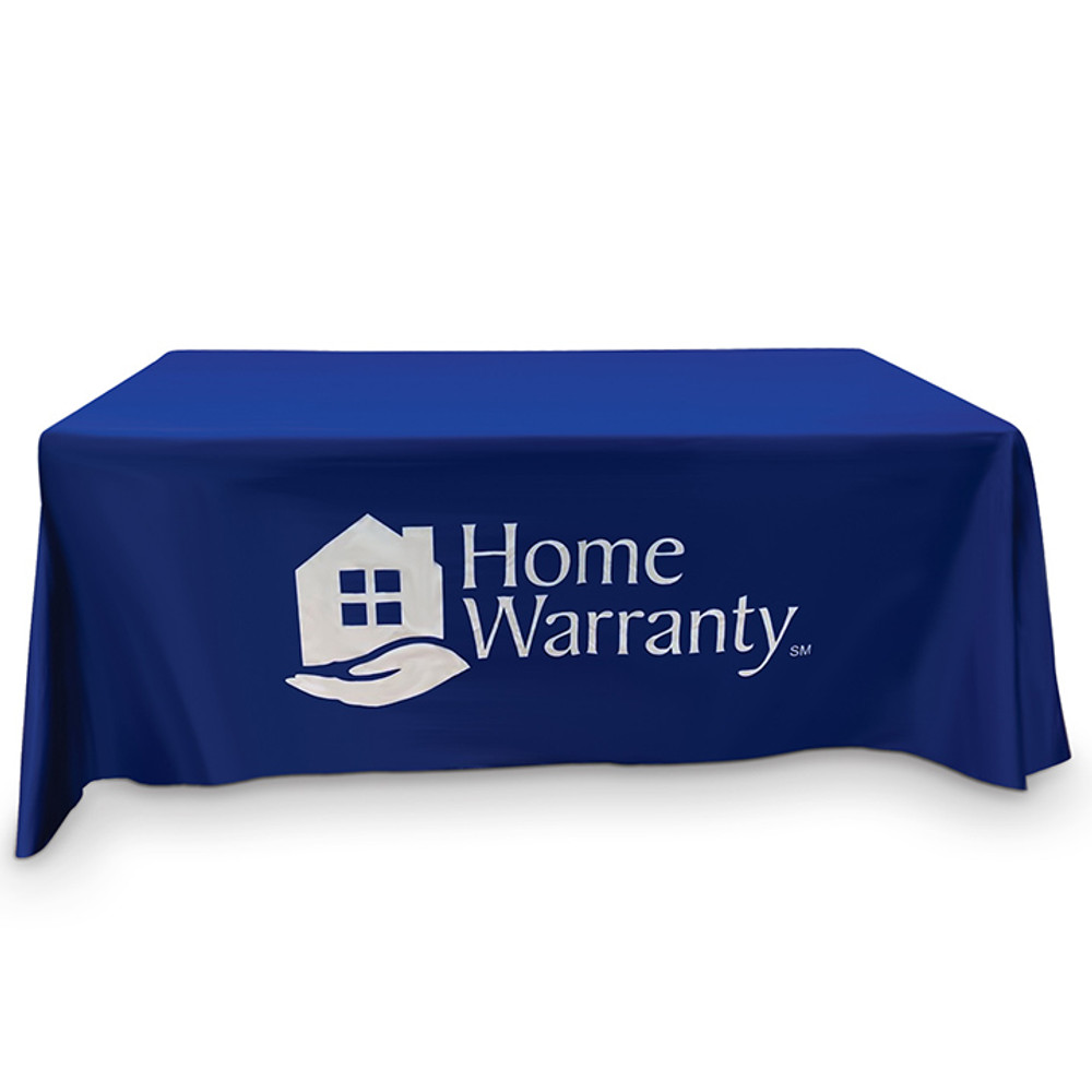 3-Sided Open-Back Custom Printed Logo Tablecloth